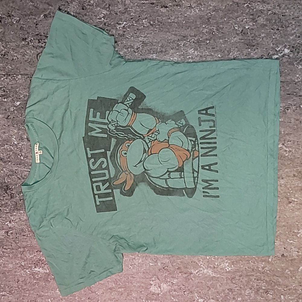 Made in USA. 2013. Junk Food. Ninja Turtles. Mikey. Tee. Oversized Small